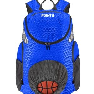 Point 3 Blue Basketball Backpack